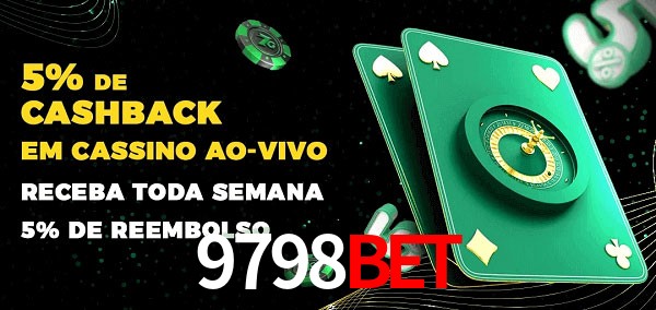Promoções do cassino ao Vivo 9798bet